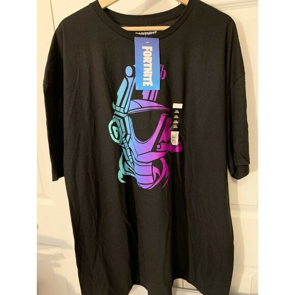 New Men’s Sz 3XL Fortnite T-Shirt DJ‎ Yonder Black Purple Epic Games NWT - Picture 1 of 4